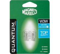 Quantum Energy Magneti Marelli W3W coppia lampadine auto vetro 12V 3W attacco W2,1X9,5d