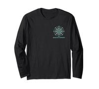 Quantum Harmony Geometrico Scienza Qubit Mandala Graphic Maglia a Manica