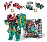 QUANTUM HEROES DINOSTER Robot trasforming 3 in 1 Raptor Chyron, 11,02 pollici, Robot giocattoli Dinosauro Transformable Giocattoli per bambini e bambine dai 5 anni in su