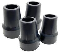 Quantum Leap Puntali in gomma resistente, 17-19 mm, rondella in metallo tipo Z per una maggiore resistenza, punte per stampelle, piedini per bastone da passeggio, punte in gomma per bastone da