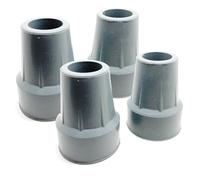 Quantum Leap Puntali in gomma resistente da 19 mm con rondella in metallo per una maggiore resistenza, (solo per bastoni da passeggio), punte in gomma per bastone da passeggio (19 mm) (grigio, 19 mm x