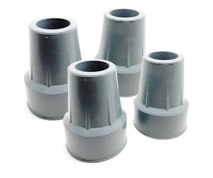 Quantum Leap Puntali in gomma resistente da 19 mm con rondella in metallo per una maggiore resistenza, (solo per bastoni da passeggio), punte in gomma per bastone da passeggio (19 mm) (grigio, 19 mm x