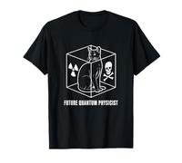 Quantum Physics Cat Schrodinger Science Nerd Style Maglietta