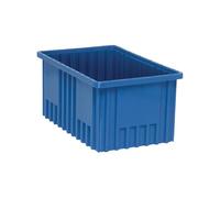 Quantum Storage K-DG92080BL-4 - Confezione da 4 contenitori divisibili a griglia, 41 x 26 x 20 cm, blu