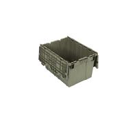 Quantum Storage Systems, QDC2115-12, contenitore con coperchio attaccato, 1,67 piedi cubi, grigio, 21"" x 15"" x 12""