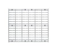 Quantum Storage Systems Wlp-DmC, Clip a Montaggio Diretto per Pannello cablato Cromato (4 Pezzi) Unisex, Multicolore, Taglia Unica