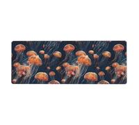 Quantum - Tappetino per mouse extra large, motivo sciame di meduse, 30,5 x 80 cm, per ufficio, gioco e apprendimento, durevole, confortevole ed ecologico