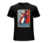 Quanu Carlos Alcaraz Hope Style Mens Funny Unisex T-Shirts Graphic Print Black Tee S