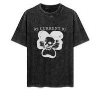 Quanu Current 93 Mens Funny Unisex T-Shirts Graphic Print Black Tee XL