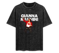 Quanu Gianna Nannini Locandina Ok Mens Black T-Shirt M