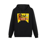 Quanu Roy Roger's MOD Vintage Mens Funny Unisex Sweatshirts Graphic Print Hooded Black Sweater M
