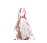 QUANYING Vestiti per cani di grossa taglia, impermeabile trasparente per esterni, Golden Retriever, Labrador, pastore, cane di taglia grande, impermeabile (rosso, L)