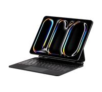 QUARK Custodia Magic Keyboard per iPad Pro 11" (M4,2024), custodia con tastiera per iPad Pro 11 con trackpad multi-touch, supporto magnetico facile da impostare, tasti retroilluminati (nero)