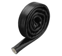 QUARKZMAN 0.2" ID 1.6ft Nastro Fibre Vetro Rivestito Silicone Guaina Antincendio Schermato Termicamente, per Tubi Flessibili Automobilistici, Cavi Elettrici, Nero