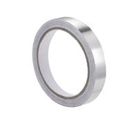 QUARKZMAN 0,39" x 65.6 Piedi Alluminio Lamina Nastro Alta Temperatura Nastro x 1 pz Singolo Lato Adesivo Alluminio Foglio Nastro per Asciugatrice Sfiato, [Alluminio Tono]
