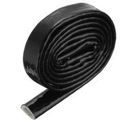 QUARKZMAN 0.4" Id 5 Piedi Calore Schermato Fuoco Manicotto Silicone Rivestito FibreVetro Nastro per Automobili Tubo Linee Fili Elettrico Cablaggio Nero