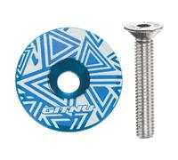 QUARKZMAN 1-1/4 Copertura Superiore Attacco Manubrio Lega Di Alluminio Blu | Per MTB Bici Da Strada Bici Da Montagna, Tappo Attacco Manubrio