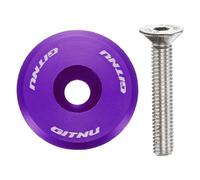 QUARKZMAN 1 1/4" OD Copertura Superiore Attacco Manubrio Bicicletta Viola | Testa Sterzo, Lega Alluminio, Con Bullone M6, Per MTB Bici Strada Mountain Bicycle