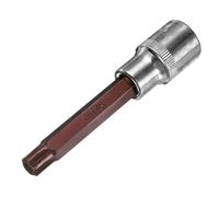 QUARKZMAN 1/2" Attacco x T52 Bussola per Punta Torx, Punte in Acciaio S2 Prese CR-V Lunghezza 4" Utilizzare con Chiave a Cricchetto, Barra Scorrevole, Asta di Prolunga