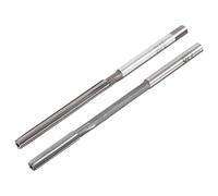 QUARKZMAN 1/8" Set Alesatori con Mandrino H7 Tornio e Alesatore 6 Tagli Dritti Gambo Tondo Fresatrice Utensile Taglio per Metallo Metalli Non Ferrosi Rame 2pz