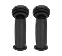 QUARKZMAN 1 Coppie Manopole Manubrio Bici 4,33" Manopole per Bicicletta in Gomma Atiscivolo Forma Funghi per Manubri 7/8" Manubri per Biciclette Montagna Biciclette Strada Bici Scooter, Nero