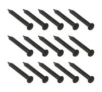 QUARKZMAN 1" Lunghezza Carbonio Acciaio Punto Punta Muro Cemento Chiodi x 200pz da Mano Ferramenta Fissaggi Mini Chiodi per Edilizia, Carpenteria Cemento Muri Nero