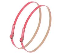 QUARKZMAN 1 Paio Sostituzione Cavigliera Per Tacchi Cinghie Scarpe Staccabili Cinghie Scarpe Pelle PU, Suede Rosso Anguria