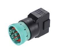QUARKZMAN 1 pezzo Tipo 2 OBD2 9 Pin J1939 OBD2 16 Pin J1962 Femmina Adattatore