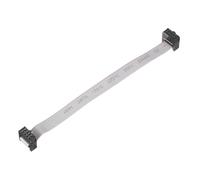 QUARKZMAN 1 Pz Connettore IDC Cavo A Nastro Piatto 8 Pin Passo 2.54mm Lunghezza 15cm Connettore FC A FC Doppio Femmina Cavo A Nastro Piatto Filo per Elettronica Industriale Grigio