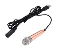 QUARKZMAN 1 Pz Mini Microfono, Mini Mic Piccolo Microfono Telefono Tipo C Mic Microfono Piccolo per Registrare Voce Telefono, Oro