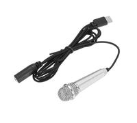 QUARKZMAN 1 Pz Mini Microfono, Mini Mic Piccolo Microfono Telefono Tipo C Mic Piccolo Microfono per Registrare Voce Telefono, Argento