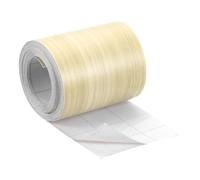 QUARKZMAN 1 Rotolo Nastro Effetto Legno, 2.36" x 26 Ft Nastro Riparazione Testurizzato Realistico Autoadesivo Patch Effetto Legno per Parete Porta Mobili Armadi Scrivania Casa(Giallo)