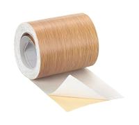 QUARKZMAN 1 Rotolo Nastro Effetto Legno, 2,36" x 26 Piedi Nastro Riparatore Testurizzato Realistico Autoadesivo Patch Effetto Legno per Pavimento Parete Porta Armadi Scrivania (Arancione)