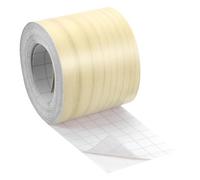 QUARKZMAN 1 Rotolo Nastro Effetto Legno, 2.36" x 49 Ft Nastro Riparatore Testurizzato Realistico Autoadesivo Patch Effetto Legno per Parete Porta Mobili Armadi Scrivania Casa(Giallo)