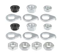 QUARKZMAN 1 Set Bicicletta M8/M9.5/M10 Dado M8/M10 Sicurezza Rondella M10 Dado Rondella