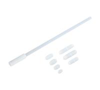 QUARKZMAN 1 Set Mescolatore magnetica Agitatore Mescolare Bar Set,7 Dimensioni Ovale con ring Forma Agitatore Barre Dritte Rivestimento Magnete per Laboratorio Bianco