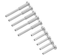 QUARKZMAN 10 Coppie Kit Cavi Ringhiera Invisibile, Tenditore e Terminale Nascosti 1/8" Acciaio Inossidabile T316, Ferramenta Ringhiera Cavo Montanti Legno/Metallo 2"x2", 4"x4", Argento