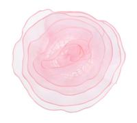 QUARKZMAN 10 Inch Grande Spilla A Fiore In Tessuto Di Satin Per Donne Elegante Spilla A Fiore In Organza Per Matrimonio Festa Ballo Abiti Cappello Accessori Rosa