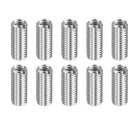 QUARKZMAN 10 Inserti Filettati Riparazione Riduttori 20mm M8x1,25/M6x1 | Autofilettante Boccole per Legno,Acciaio Inox，Filettatura Metrica,Elementi Di Fissaggio Industriali