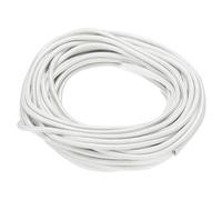 QUARKZMAN 10 Metri/32,8 Piedi 17AWG Cavo Elettronico, Cavo Flessibile Mica, Isolato 500 Gradi Celsius Cavo Intrecciato Resistente Alta Temperatura per Lampade Caldaie Riscaldatori, Bianco