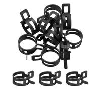 QUARKZMAN 10 Pc Fascette Per Tubi A Molla Per Rigo Carburante, 1/2" 23mm Kit Assortimento Per Tubi Silicone, Tubi Vuoto, Tubi Acqua A Bassa Pressione, Nero