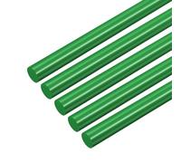 QUARKZMAN 10 Pcs Aste In Plastica 15 x 500mm rotondo Solide ABS Stirene Bastoncini per Costruzione Giocattoli Fai Da Te Realizzazione Modelli Architettonici, Verde