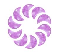 QUARKZMAN 10 Pcs Pietra DellaCristallo, 0.5 Pollici Lunghezza Lepidolite Viola Naturale Gemma DellaAll'ingrosso, Pietre Tascabili Intagliate