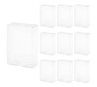 QUARKZMAN 10 PCS Scatola Regalo Trasparente 40x20x60mm Scatola per Dolci | Natale Matrimonio Feste Confezionamento, Confezione per Caramelle biscotto, Scatola Plastica, per Caramelle