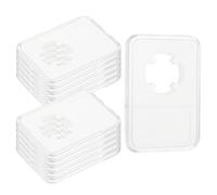 QUARKZMAN 10 Pezzi 23 Mm Portamonete In Acrilico Trasparente, Custodia Di Archiviazione Per Monete Dollar Con Fissazione A Quattro Punti, Baccello Protettive, Scatola Organizzatrice