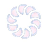 QUARKZMAN 10 Pezzi CristalloPietra Antistress, 0.5 Pollici Lunghezza Opalite Naturale GemmaAll'ingrosso, Pietre Intagliate Tascabili