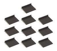 QUARKZMAN 10 Pezzi Guarnizione Angolare Per Porta, Autoadesivo Alzato Antispiffero Angolare Per Sigillatura Telaio Porta Esterno, Fonoassorbente, Marrone