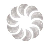 QUARKZMAN 10 Pezzi Pietra DellaCristallo, 0.5 Pollici Lunghezza Agata Naturale Gemma DellaAll'ingrosso, Pietre Tascabili Intagliate