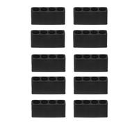 QUARKZMAN 10 Pezzi Porta Punte Avvitatore Organizer 32x9.5x16mm Custodia in Plastica per Trapano Esagonale a 4 Fori per Qualsiasi Punta per Cacciavite in Metallo da 1/4" in Metallo