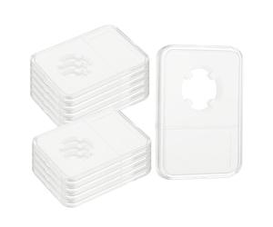 QUARKZMAN 10 Pezzi Portamonete Da 22.5mm, Custodia In Acrilico Trasparente Per Dollari Con Fissaggio A Quattro Punti, Baccello Protettive Per Monete, Scatola Organizzatrice Trasparente